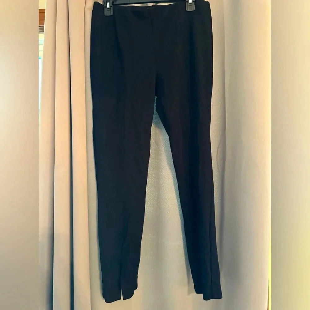 Crosby split hem pull on pant size Medium business office pants black casual